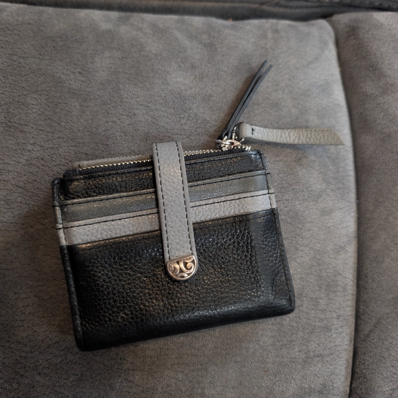 Brighton Barbados Credit Card Wallet Black N Grey 🩶 - Picture 2 of 11